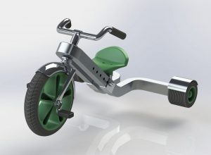 CAD ontwerp driewieler