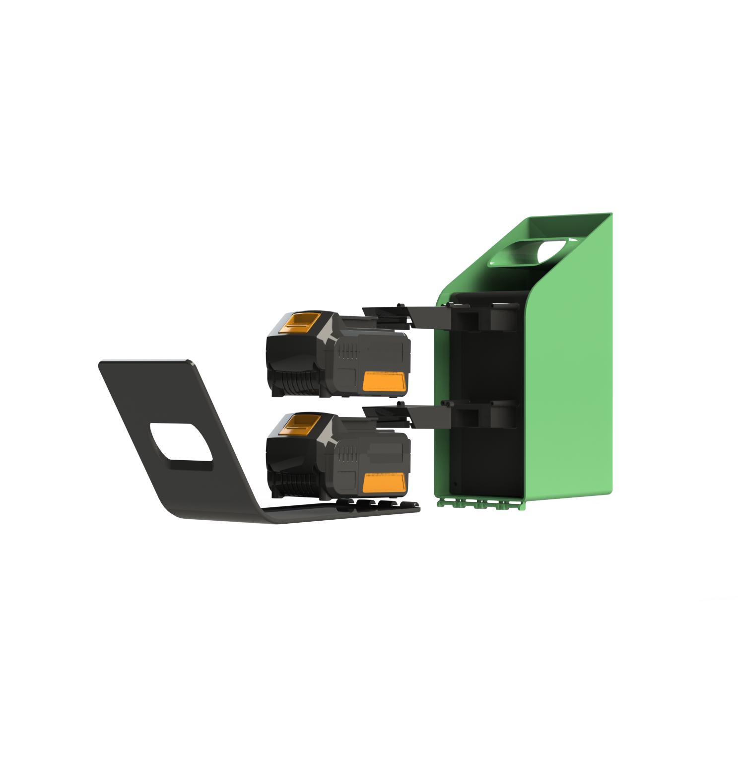 Battery pack exploded view