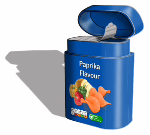 Verpakking met label