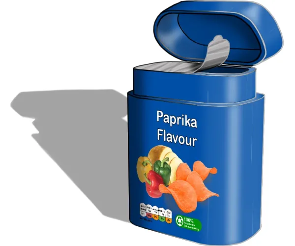 Verpakking met label